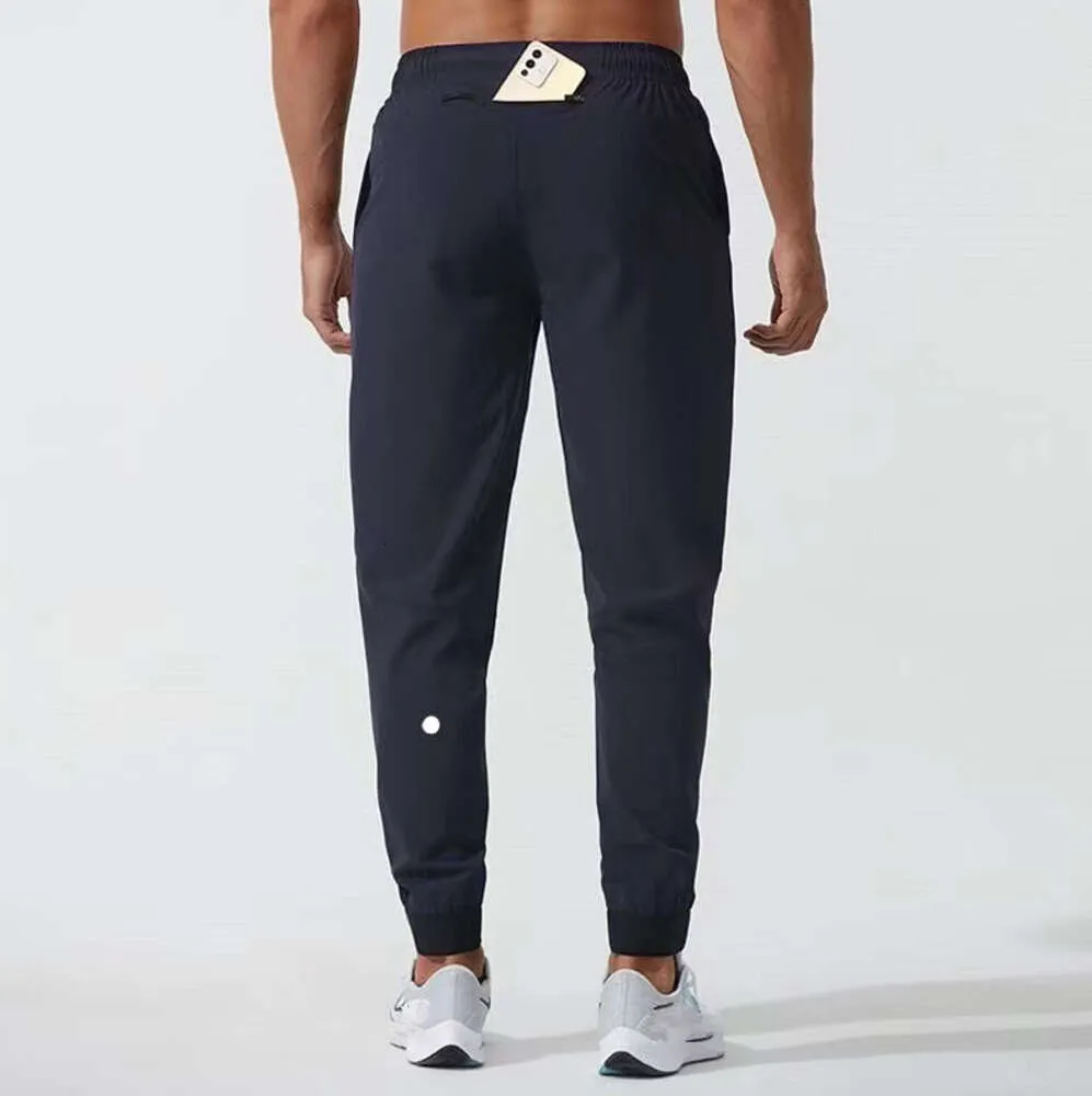 LL Survêtements pour femmes Pantalons longs de jogging pour hommes Tenue de yoga à séchage rapide avec cordon de serrage Poches de sport Pantalons de survêtement Pantalons pour hommes Taille élastique décontractée Fitness 326