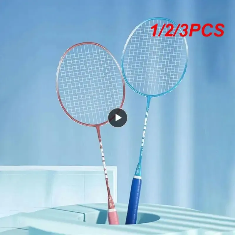 123PCS Durable Badminton Racket Suitable For Beginners Comfortable Grip High Elastic 231229