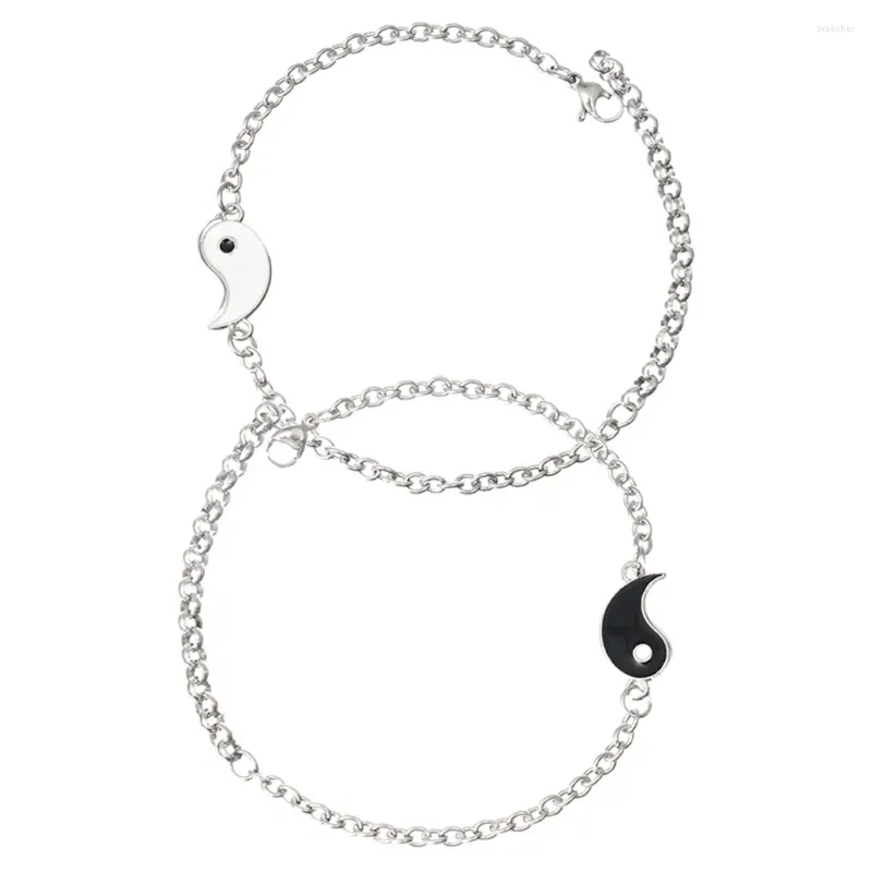 Charm-Armbänder, Freundschaft, Fernbeziehung, passendes Paar, Yin-Yang-Armbänder für Jungen, Sie und Ihn