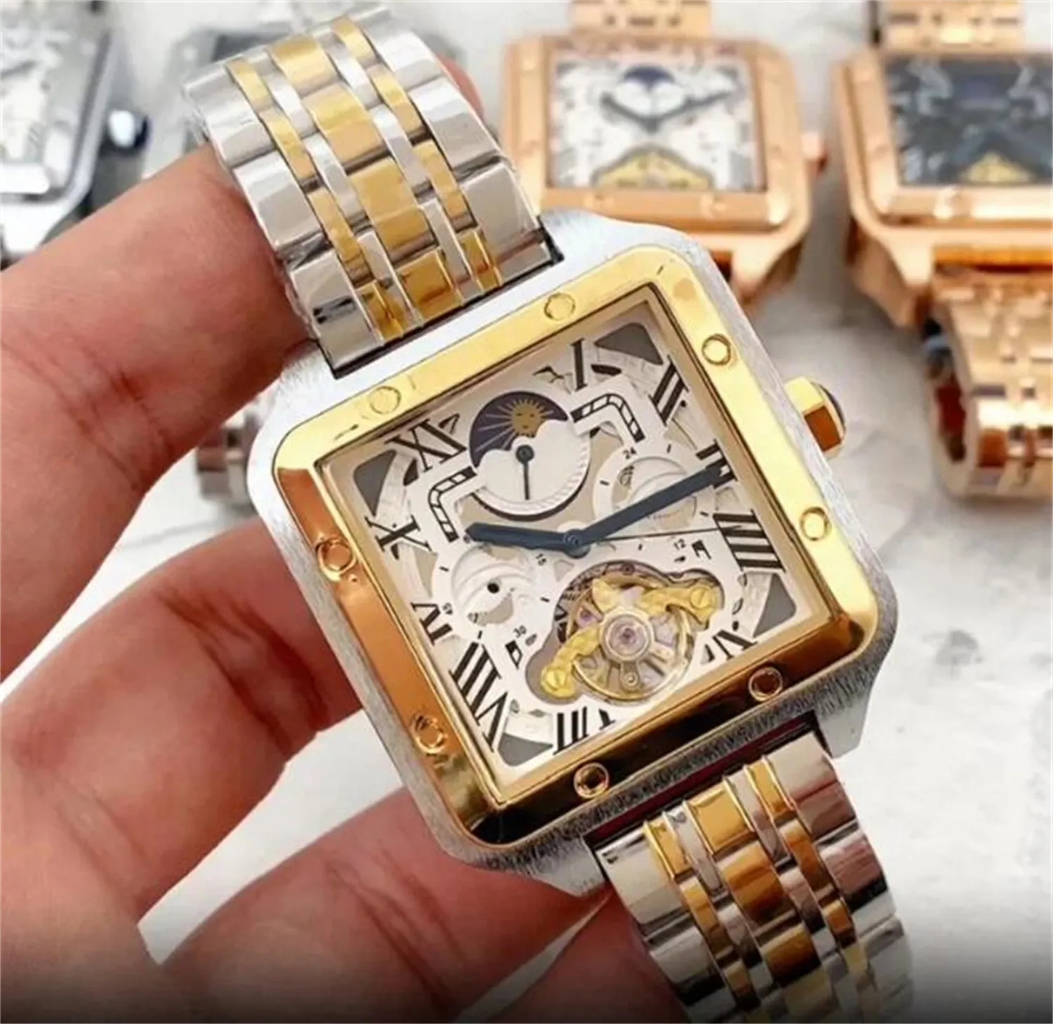 U1 üst sınıf AAA Tank Saatler Klasik Tasarımcı İzle Kadın Erkekler 316L Paslanmaz Çelikler Düğün Montre De Luxe En Kalite İsviçre Bilek Swatches