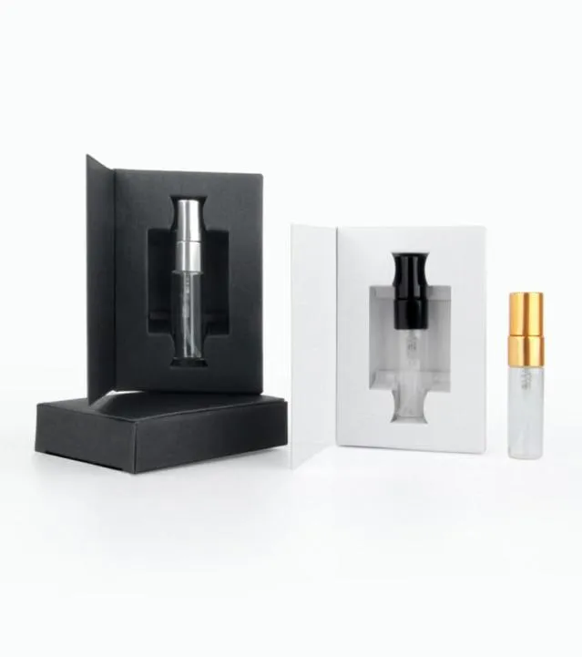 100 PiecesLot 3ml caixas de embalagem mini frasco de perfume com atomizador e frasco de perfume de vidro6163821