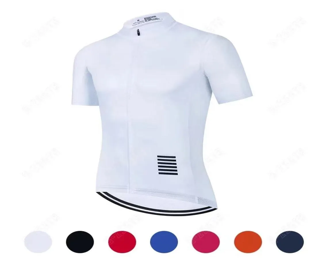 Maillot de cyclisme homme blanc vêtements de cyclisme séchage rapide vélo manches courtes vtt Mallot Ciclismo Enduro chemises vêtements de vélo uniforme6818803