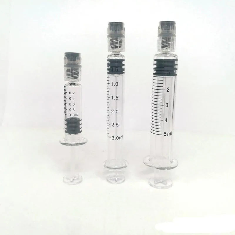 Glass Syringe Luer Lock with Measurement Mark Oil Filling Tools for Glass Tank Oil Cartridges 1ml 3ml 5ml Injector Packaging Box