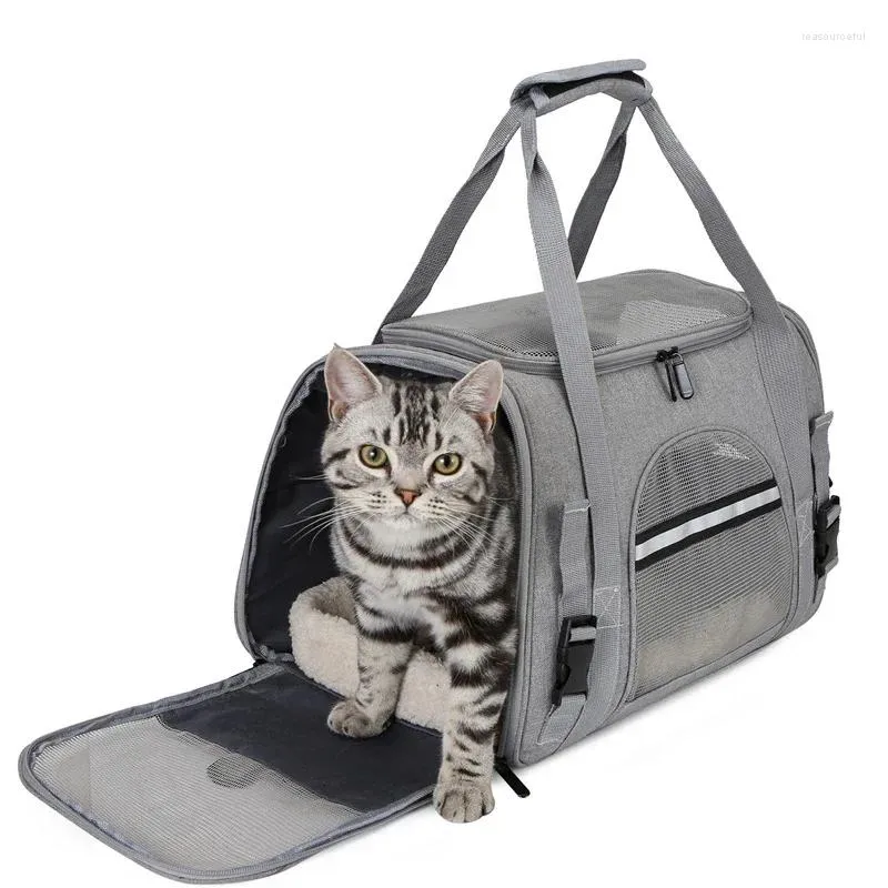 Dog Carrier Cat Backpack Bag Portable With Mesh Window Airline Approved Small Pet Transport For Dogs Travel Car Seat