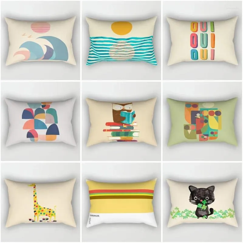Poduszka dekoracyjne poduszki domowe etui na sofę pokrywę nordyc 40x60cm 30 50cm 40 60 Śliczne dziecięce poduszki z kreskówek