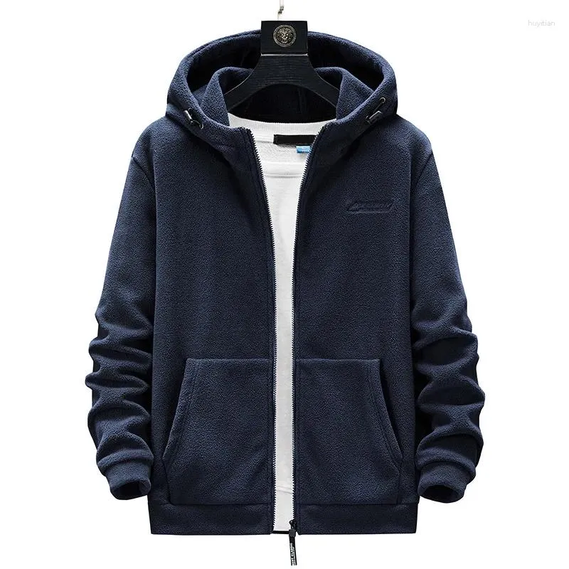 Men S Hoodies Plus Size L XL Fleece Sweater Outdoor Autumn Polar Cardigan Hooded Buiten Zip Sweatshirts Coat