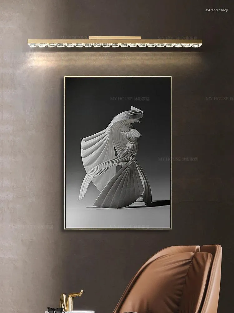 Wandlamp licht luxe moderne badkamer spiegel veranda ingang achtergrond ijdelheid