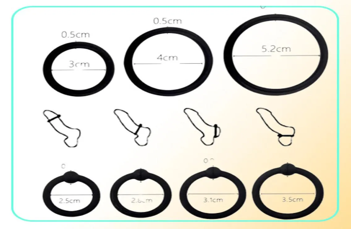 34 pcs Penis Rings Cock Sleeve Delay Ejaculation Silicone Beaded Time Lasting Erection Sexy Toys for Men Adult Games7716600