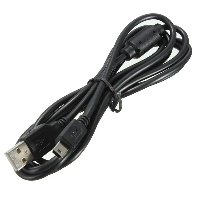 1.8m USB Power  Wire Charging Cable Cord For Playstation 3 For PS3 Controller Accessories Black High Quality FAST SHIP