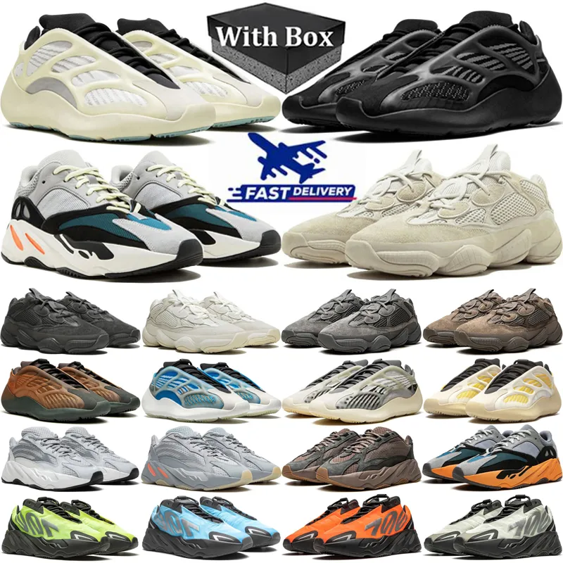 With Box 700 v2 v3 running shoes men women 500 sneakers alvah azael inertia static mauve 700s utility black blush ash grey 500s mens trainers sports