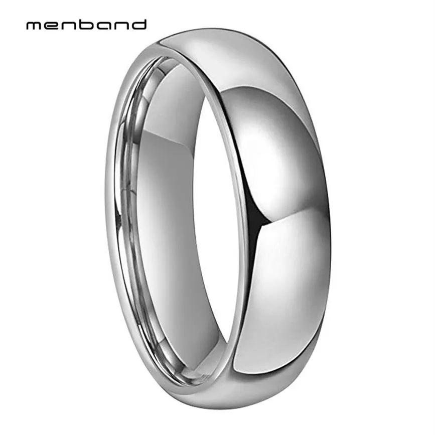 Shiny Dome Ring Women Tungsten Wedding Band High Polished Finish 6MM Ring Box Available351W