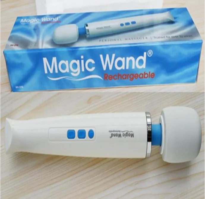 Ny Magic Wand kraftfulla AV -vibratorer Uppladdningsbar full kropp Personlig massager HV270 Kvinnlig onani Produkt Vuxen Sex Toy6849219