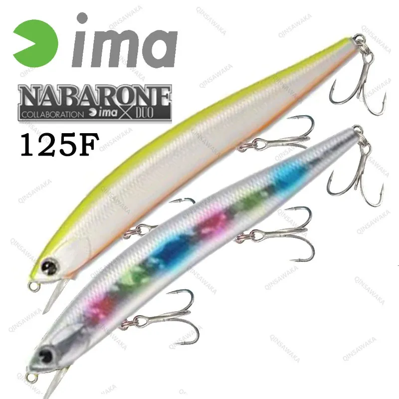 Japan IMA x DUO Nabarone 125F 125S 16g Floating Sinking Bass Lure baitfish Fishing minnow Saltwater long distance perch 240116