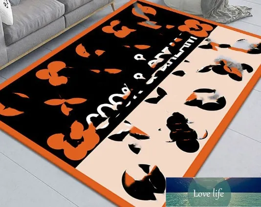 Alfombra de alta calidad para sala de estar, alfombra para mesa, mantas junto a la cama para dormitorio con sensación naranja