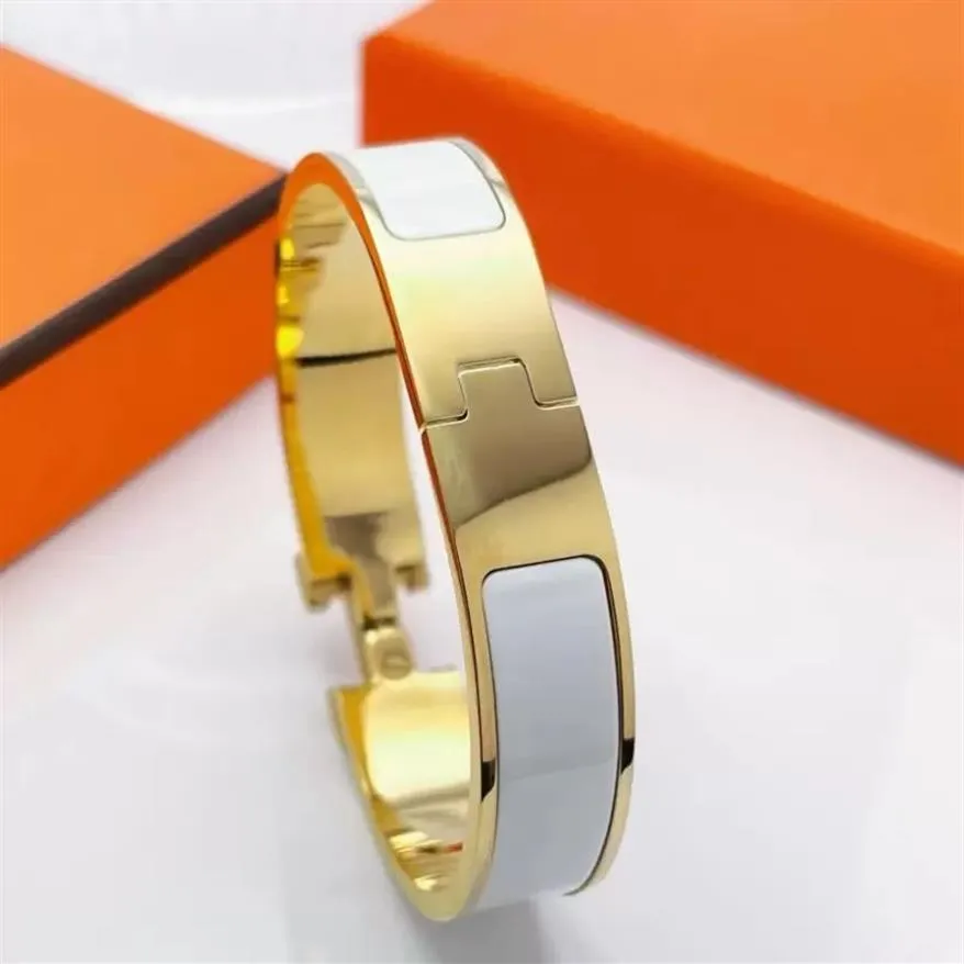 Projekt Bangle Wysokiej jakości męska bransoletka projektant biżuterii 18 Kolor złota klamra bransoletki stali nierdzewne 17 19 Rozmiar dla mężczyzn An2619