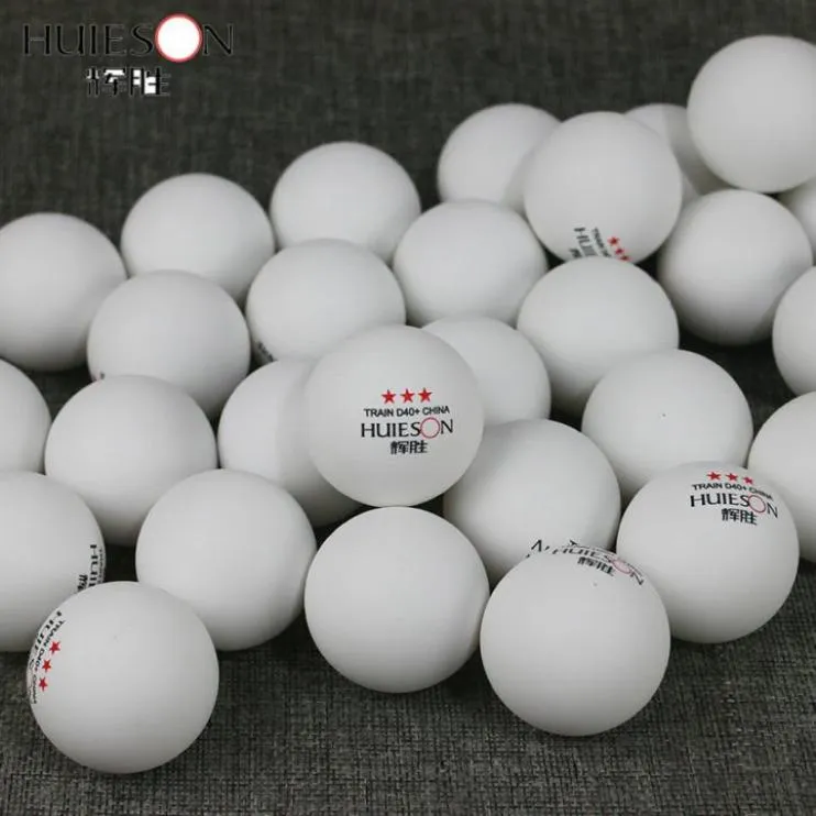 Huieson 100 Pcs 3Star 40mm 28g Table Tennis Balls Ping Pong Balls for Match New Material ABS Plastic Table Training Balls T190928149335