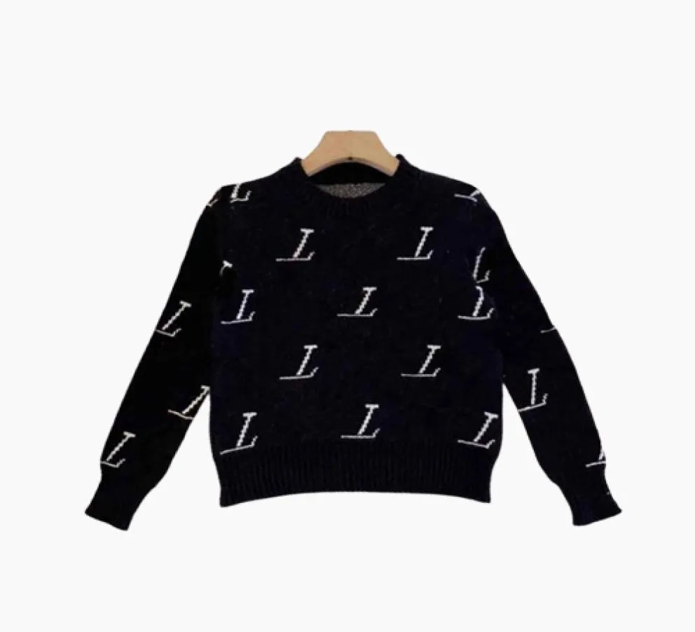 Dzieci moda swetry chłopcy dziewczyny unisex dziecięce pullover jesienne zimowe bluzy trzymaj ciepły liter