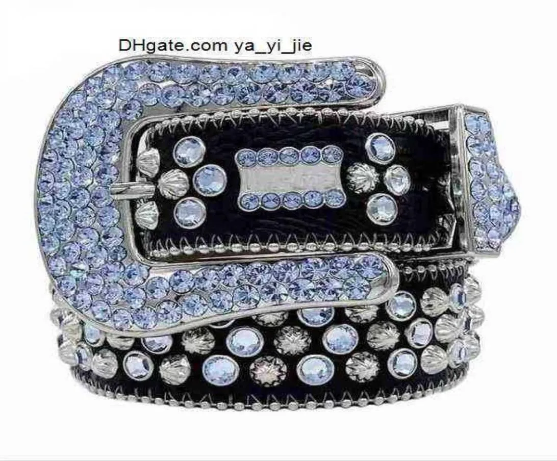 Bb Belt 2022 Designer Simon Gürtel für Männer Frauen Glänzender Diamantgürtel weiß cintura uomo boosluxurygoods 1030 159466924