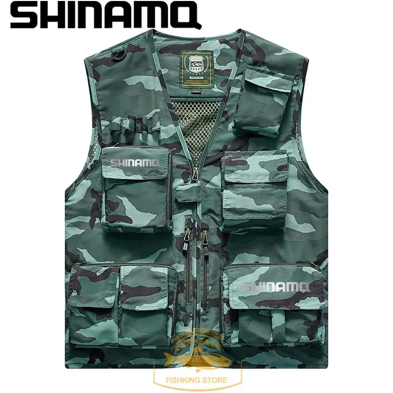 Summer Fishing Jacket Quick Drying Mesh Multi Pocket Sleeveless Fishing  Vest Tactical Hiking Tool Multi Functional Vest 231228 From Lian09, $29.13