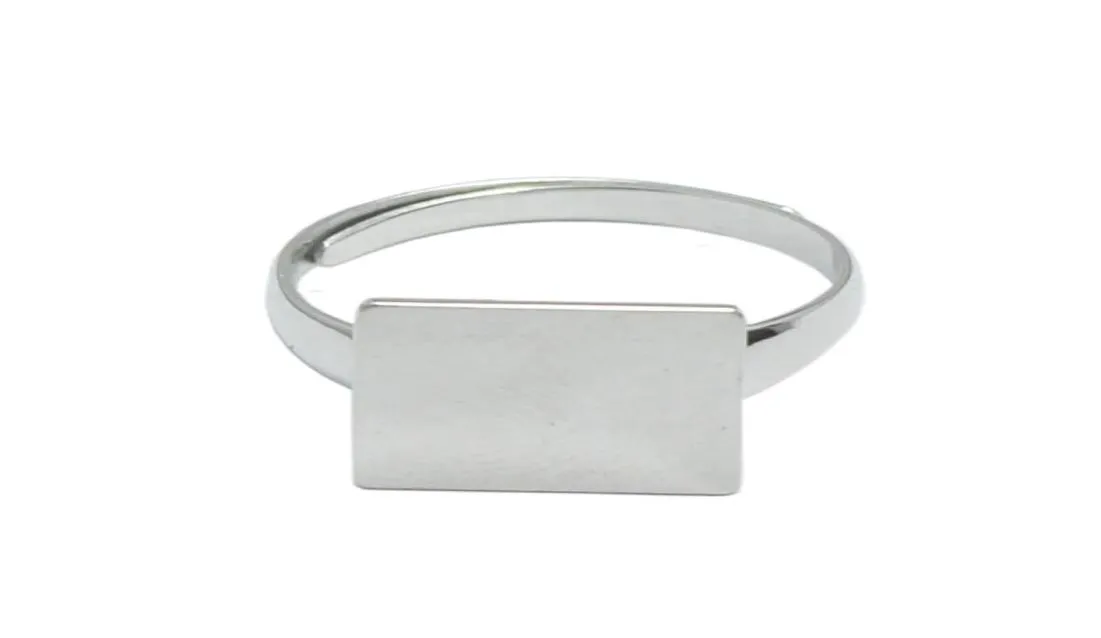 Beadsnice Square Ring Blanks 925 Sterling Silver Ringセット12 mmスクエアフラットパッドDIY新年プレゼントシルバーリングID 334907190845