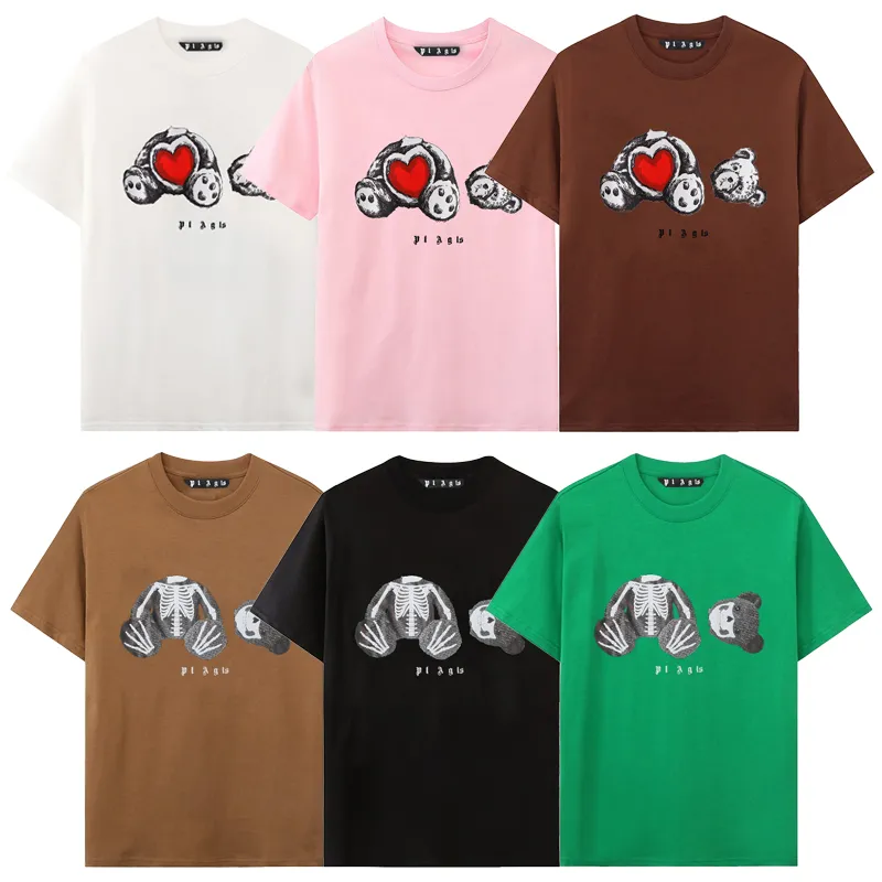 男性Tシャツの女性TシャツショートデザイナーパームTシャツ夏ファッションブランドアングルレジャールーズティーコットンプリントラグジュアリートップス衣料サイズXS-XL-22