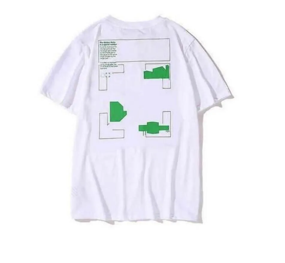 Off Herren-T-Shirts Offs Weißes unregelmäßiges Pfeil-Sommer-Finger-loses, lässiges Kurzarm-T-Shirt für Männer und Frauen, gedruckter Buchstabe x auf der Rückseite y4