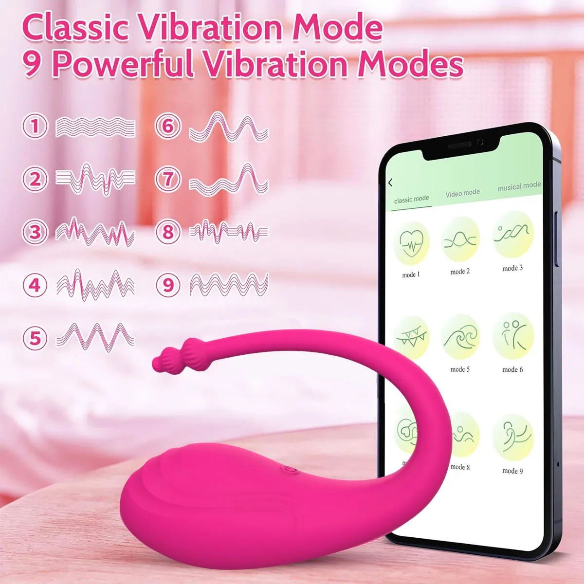 lgbt sex toy Fortexa - App-Controlled Flapping Dual Vibrator - Blue main image 0