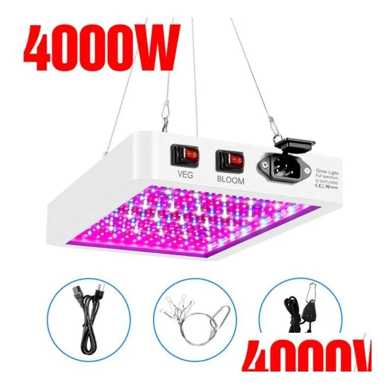 Grow Lights Led Light 4000W 5000W For Indoor Plants Greenhouse Shop Drop Delivery Lighting Dhj75