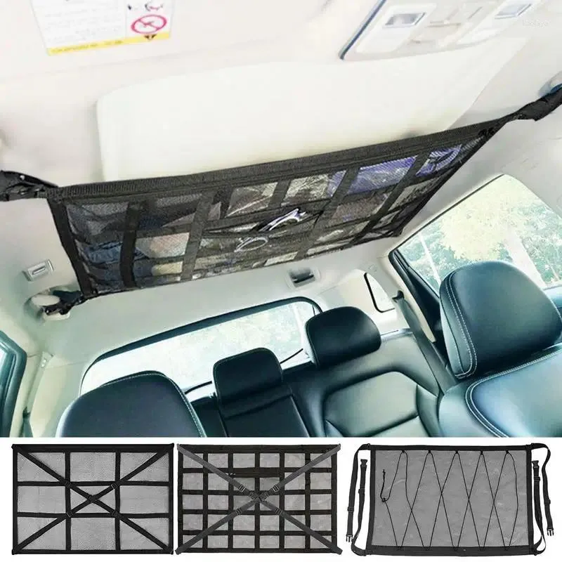 Filet de rangement pour organisateur de plafond de voiture, 70 x 50 cm, sac  de