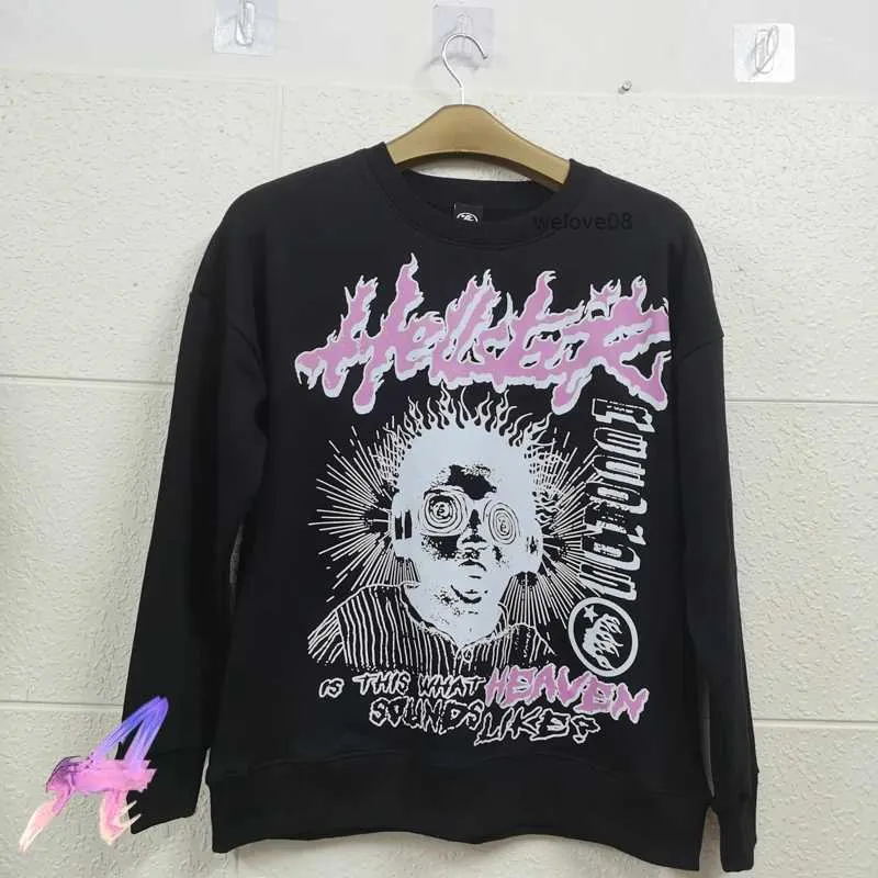 Pink Avatar Printing Hellstar Pullovers 1 High Quality Real Photos Sweatshirts Men Women Students Fashion Hoody 4PP4 7NIP