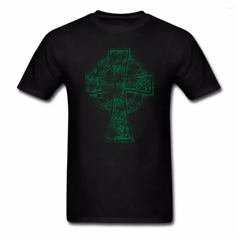 Męskie koszule 2023 Modna marka o-dół oversize styl tee Style Cross Irish Apparel koszulka bawełniana T-shirt