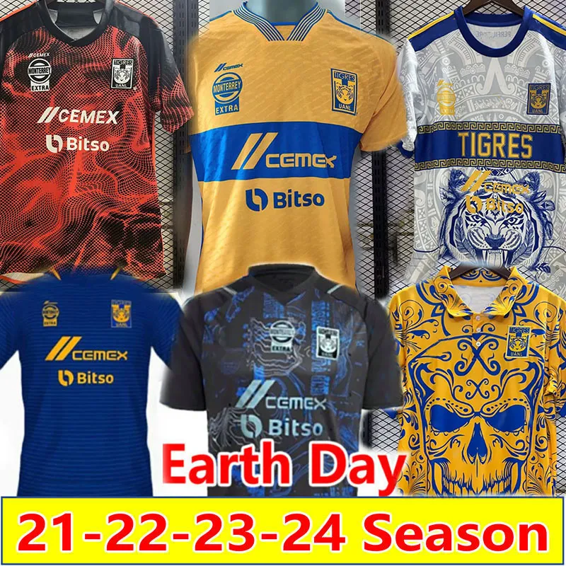 2023 GIGNAC Tigres UANL voetbalshirts fans speler Halloween 23 24 Mexico liga Earth Day MX Vargas AQUINO PIZARRO NICOLAS F. THAUVIN voetbalshirts maillots HEREN S-4XL