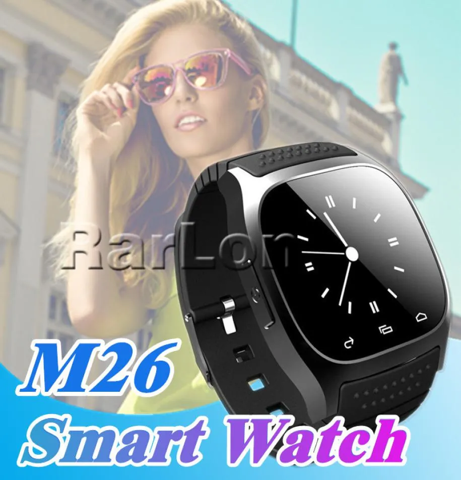 M26 Smartwatch Wirelss Bluetooth Smart Watch Telefon Bransoletka Camera zdalna Kontrola antylost alarmowy barometr x6 A1 zegarek dla Androi2546802