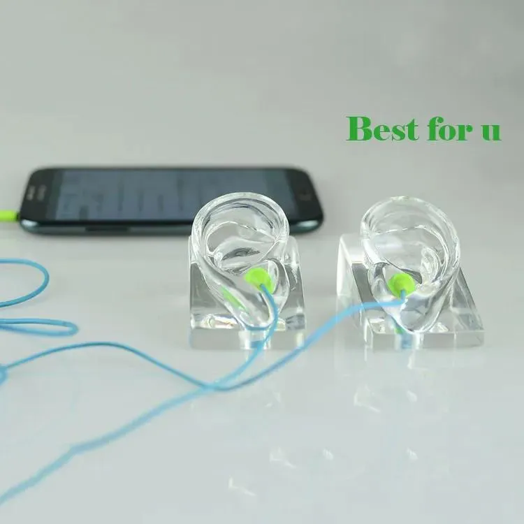 Mannequin ! Fashionable Clear Earphone Mannequin Ear Mannequin Ear