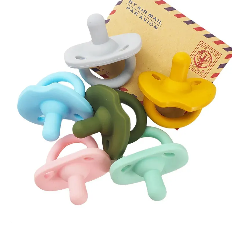 Chenkai 10 pezzi capezzoli in silicone massaggiagengive commestibile fai da te nato neonato ciuccio ciuccio infermieristica dentizione gioielli giocattolo artigianale 231230