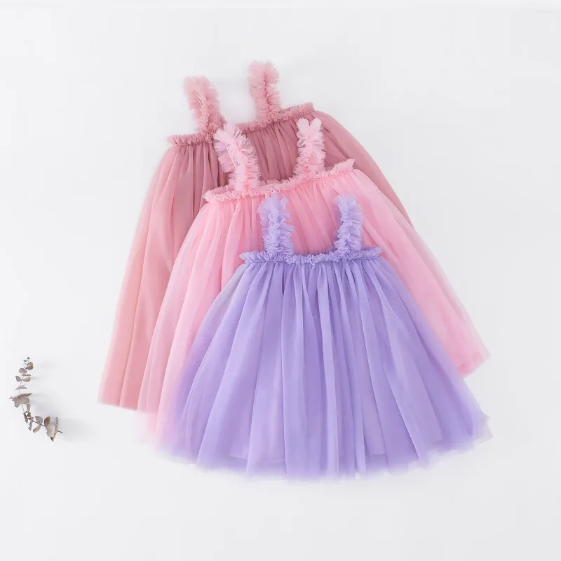 Girl Dresses Layered Tulle Tutu Dress For Girls Kid Clothes Toddler Baby Princess Set Children Evening With Flower Headband