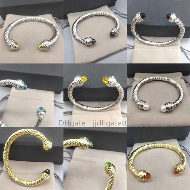 Bangle Head bracelets Séparation bracelet de luxe Rond bijoux de créateur Bracelet femme charme Couleur bracelet femmes 7mm Boucle en Sterling Si