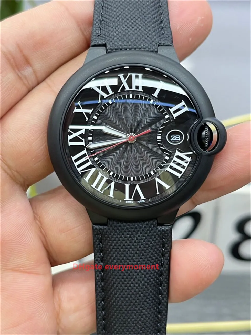 42 mm K3 Fabryka najlepsza edycja zegarki męskie 2824 Automatyczne mechaniczne zegarek Sapphire nylonowa bransoletka ze stali nierdzewnej głębokie wodoodporne zegarek na rękę