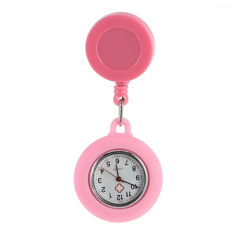 Pocket Watches Unisex Nursing Watch Hand Clip-on Retractable