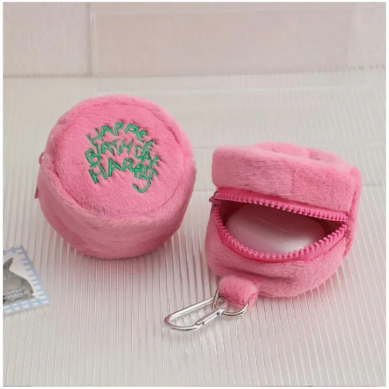 Girls Pouch Kawaii Travel Bag Decoration New Cute Headphones Small Things Plush Coin Purse Key Jewelry Mini Storage Bag Women