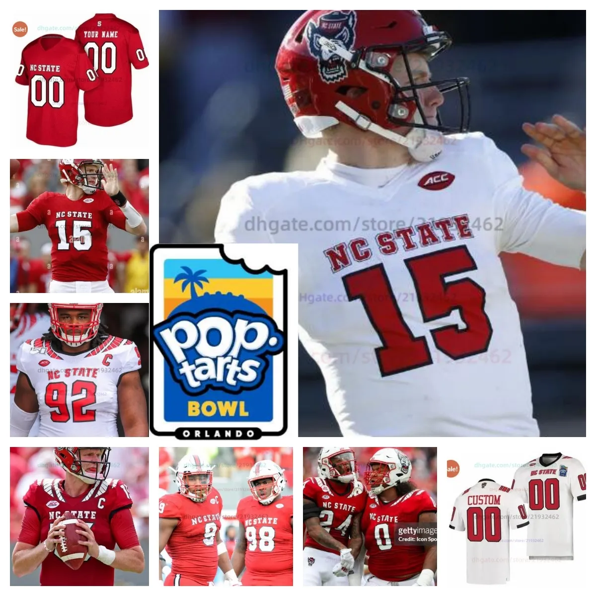 Anpassa NC State Brennan Armstrong Wolfpack Football Jerseys NCAA College Mens Women Youth All Stitched 11 Payton Wilson 80 Bradley Rozner Shyheim Battle