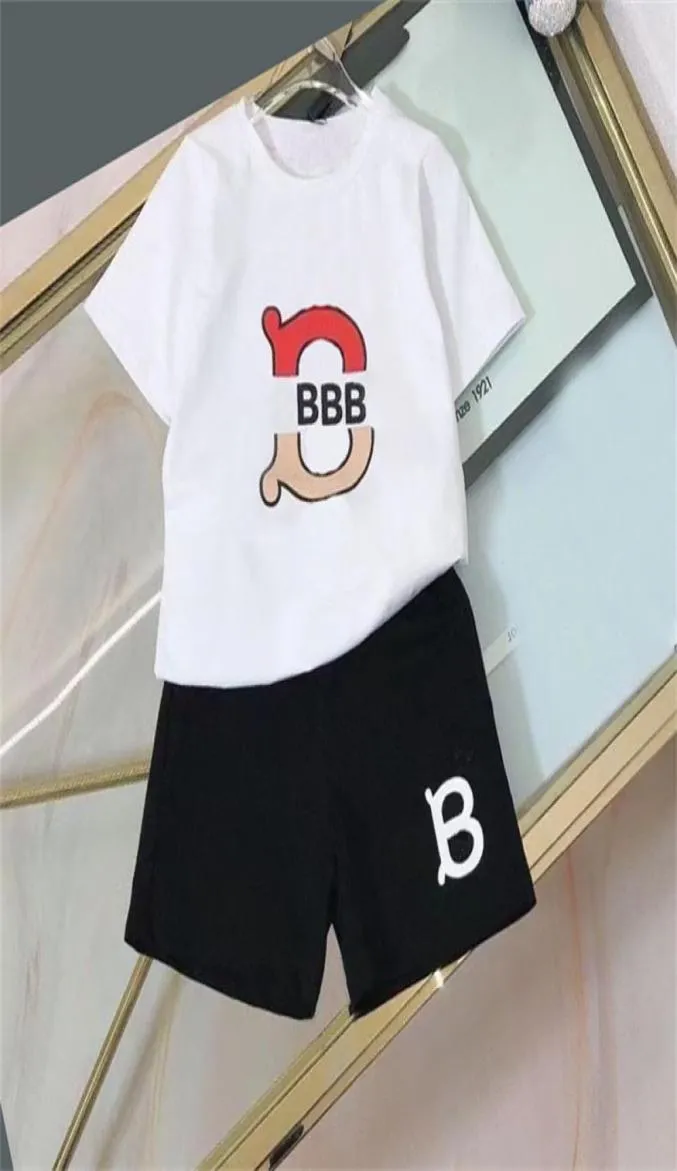 Designer Letter Printing Clothing Suits Childrens Clothes Sets Summer Short Sleeve Baby Boys Shirts Suit Girls Luxury Clothes Set5772263