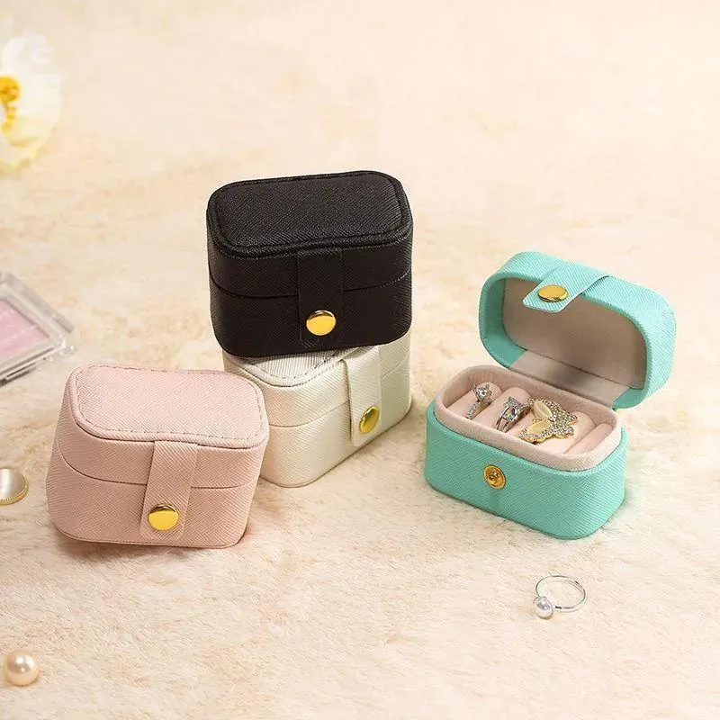 Boxes portable travel jewelry box ring earrings necklace packaging of jewelry box storage box high quality easy to carry not take up spa