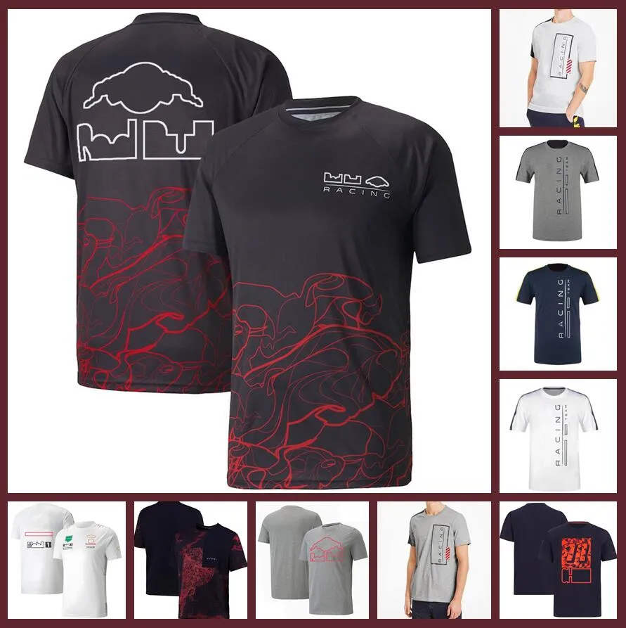 Formula One F1 racing team clothes are popular in summer for men's quick-drying breathable short-sleeved round neck T-shirts.