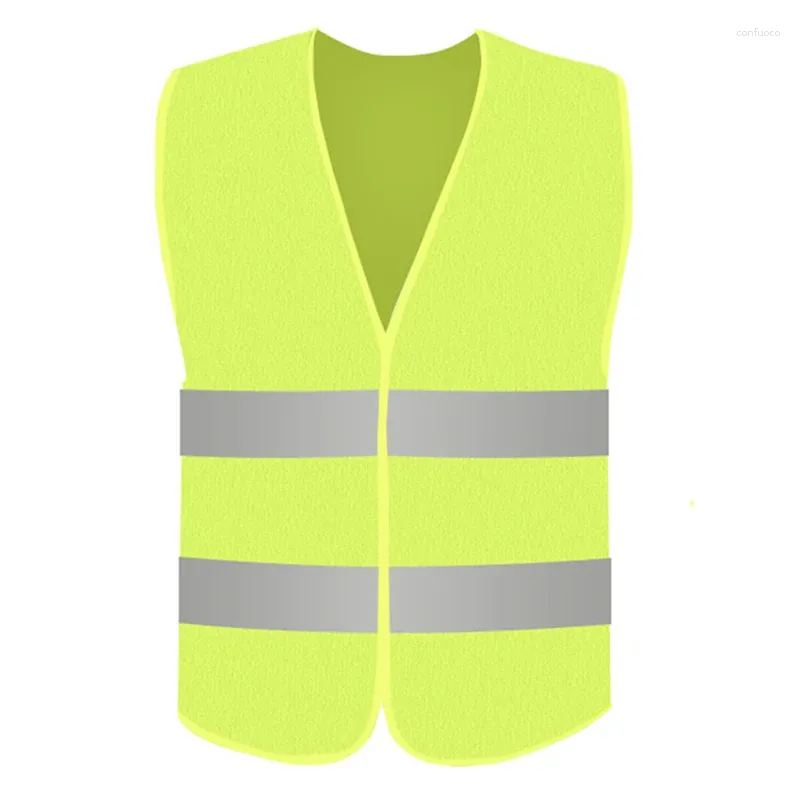 Vestes de chasse 1/2/4 pièces, gilet à bande réfléchissante pour voiture, combinaison de sécurité en maille fluorescente d'urgence