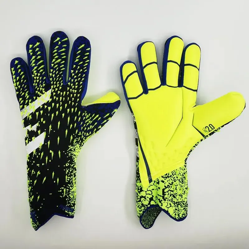 Handschuhe 2021 Männer Kinder Größe Latex professioneller Fußball -Torhüter Handschuhe Keine Fingerschutz Fußballspielhandschuhe