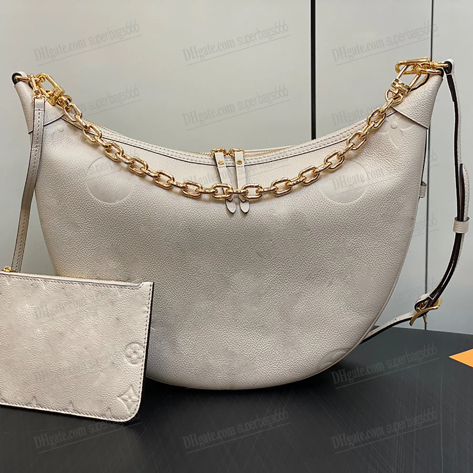 Loop Hobo Bag Womener مصممة Crossbody حقيبة يد كرواسان أكياس سلسلة نصف القمر تحت إشراف المحافظات سعة كبيرة حقائب الكتف