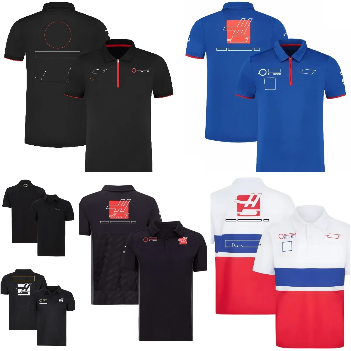 F1 Team Polo Shirt męski garnitur wyścigowy Lapel Casual krótko-rękawoeved szybkie ubrania o rozmiar plus można dostosować.