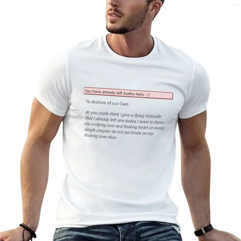 T-shirts pour hommes Vous avez déjà laissé des félicitations ici Ao3 T-shirt Chemise personnalisée Homme Vêtements pour hommes courts
