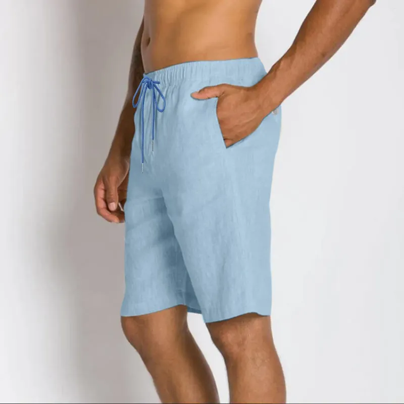 Herren-Shorts, Linie Baumwolle, Herren, Übergröße, Fitnessstudio, Jogger, Laufen, Schwarz, Sweatshorts, Sommer, solide, lässig, locker, Workout, Pantalones Cortos